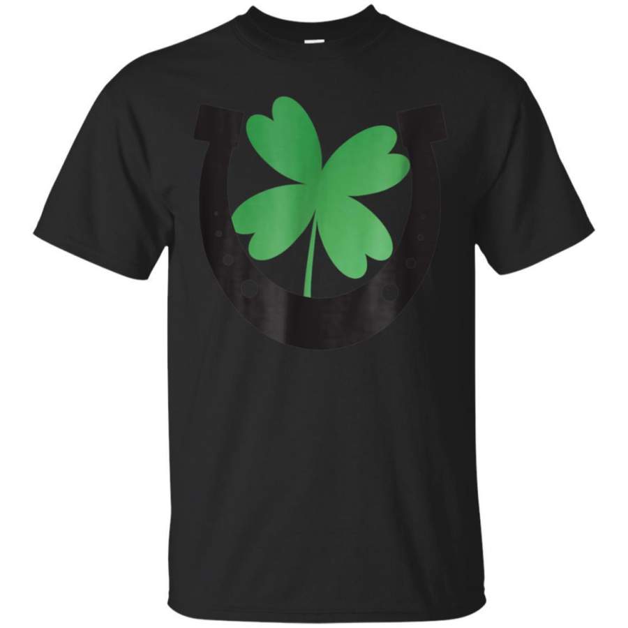 AGR Lucky Symbols Horseshoe  4 Leaf Clover Tshirt Jaq T-shirt