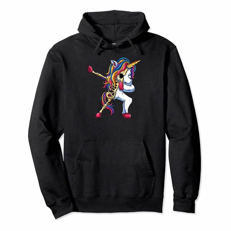 Zombie Dabbing Unicorn Skeleton Halloween Girls Dab Dance Premium Pullover Hoodie, T-Shirt, Sweatshirt