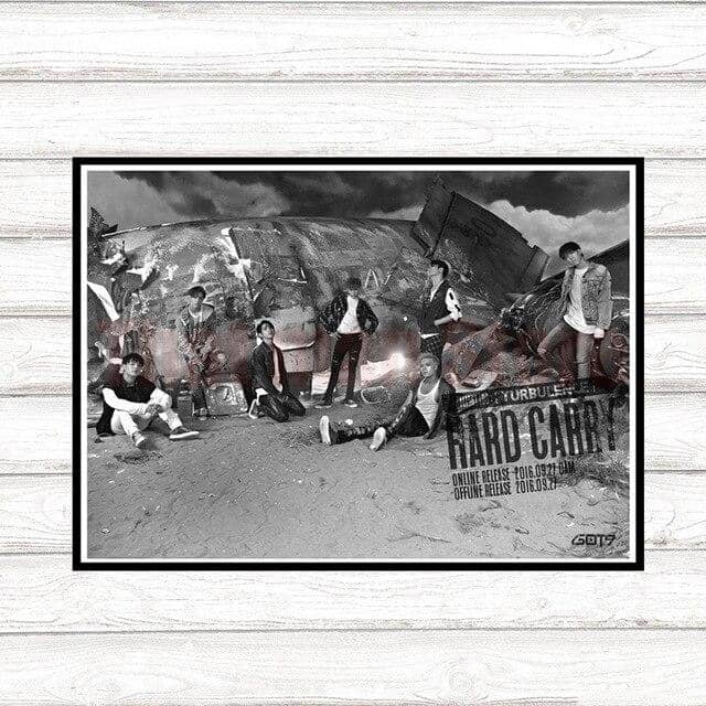 New Got 7 Kpop Posters Clear Image Prints White Cardboard Wall Stickers Home Decor Got7 Art Poster Gift Room Decoration