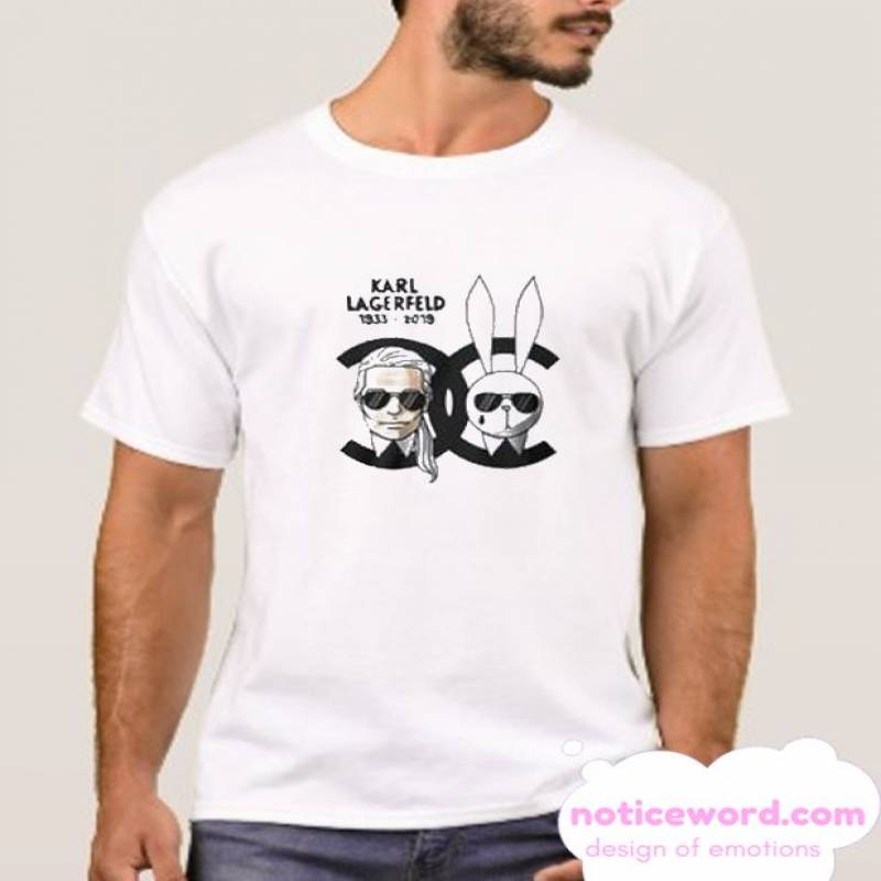 Karl Lagerfeld and Rabbit Graphic smooth T Shirt