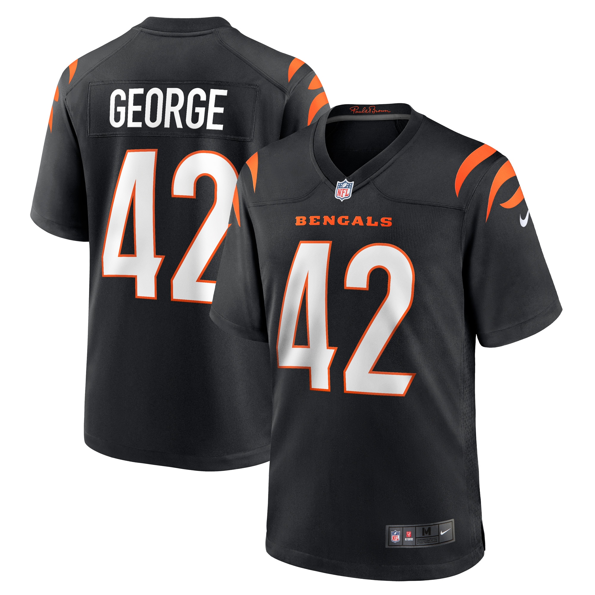 Allan George Cincinnati Bengals Game Player Jersey – Black