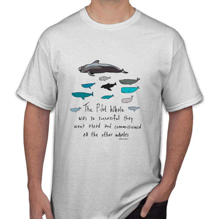 Pilot Whales Cartoon Men T-Shirt