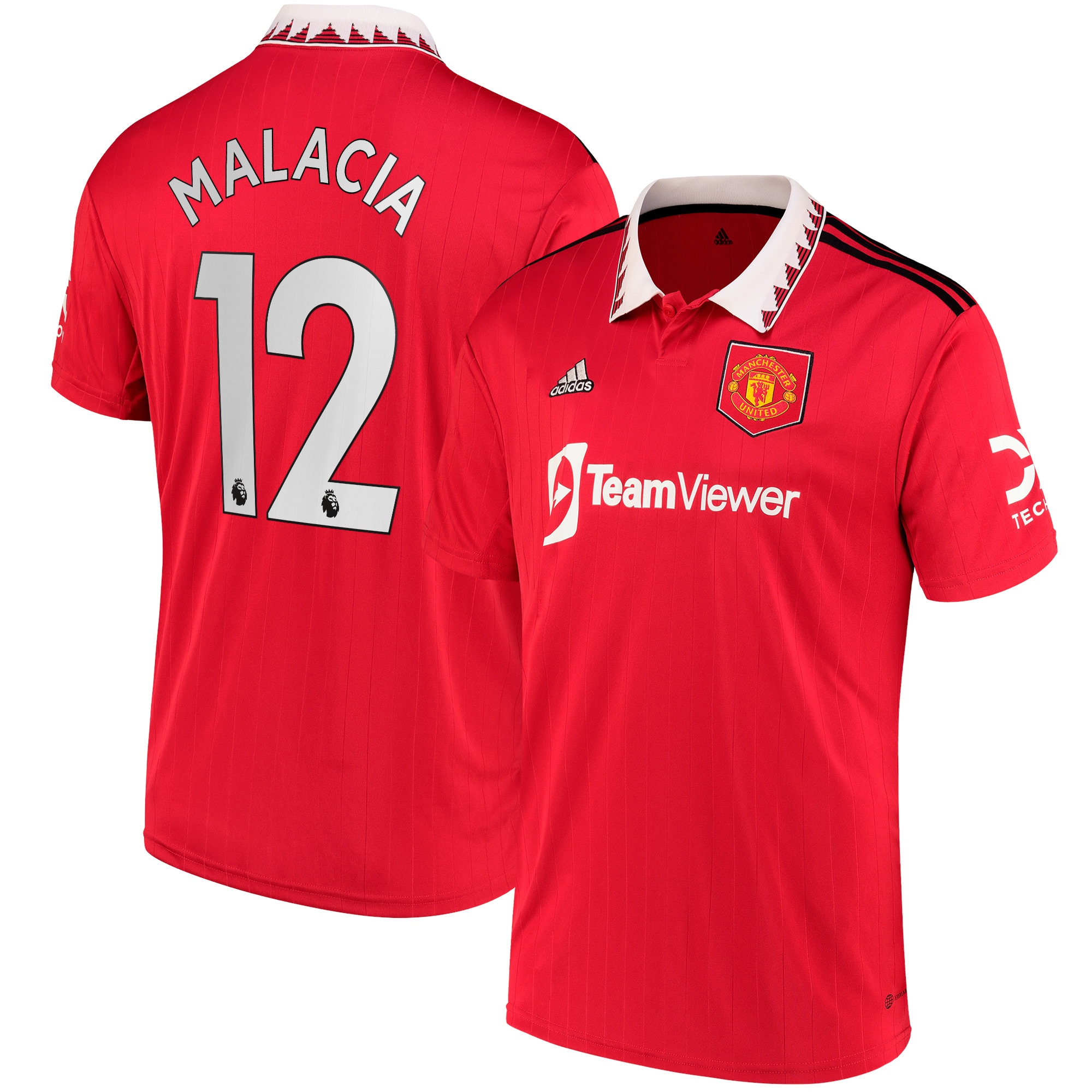 Tyrell Malacia Manchester United 2022/23 Home Replica Player Jersey – Red