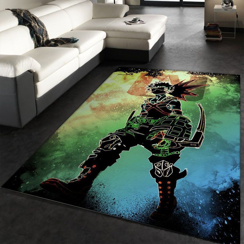 Katsuki Bakugo My Hero Academia Power Area Rug Living Room Rug Home Decor Floor Decor N98