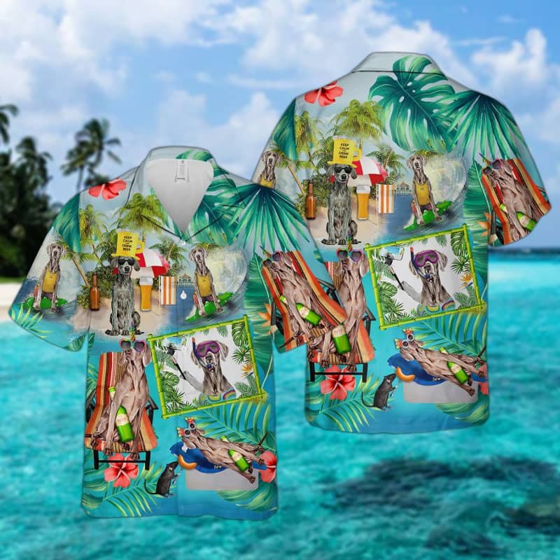 Felacia Weimaraner Surfing Hawaii Shirt Ha79914