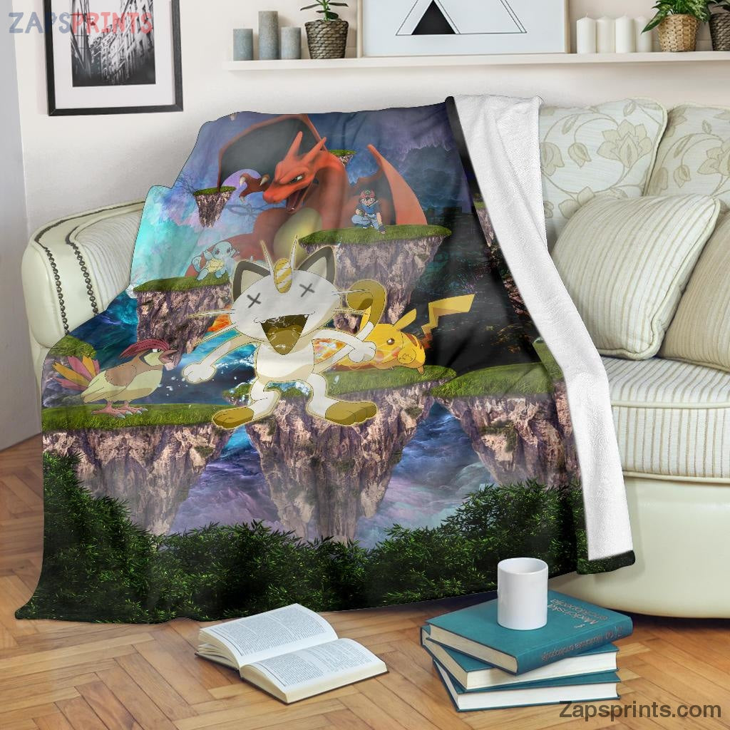 Pokemon Floating Hills Pokemon Blanket