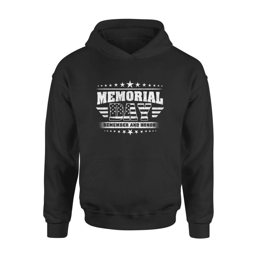 Black Memorial Day Remember And Honor Shirts – Standard Hoodie