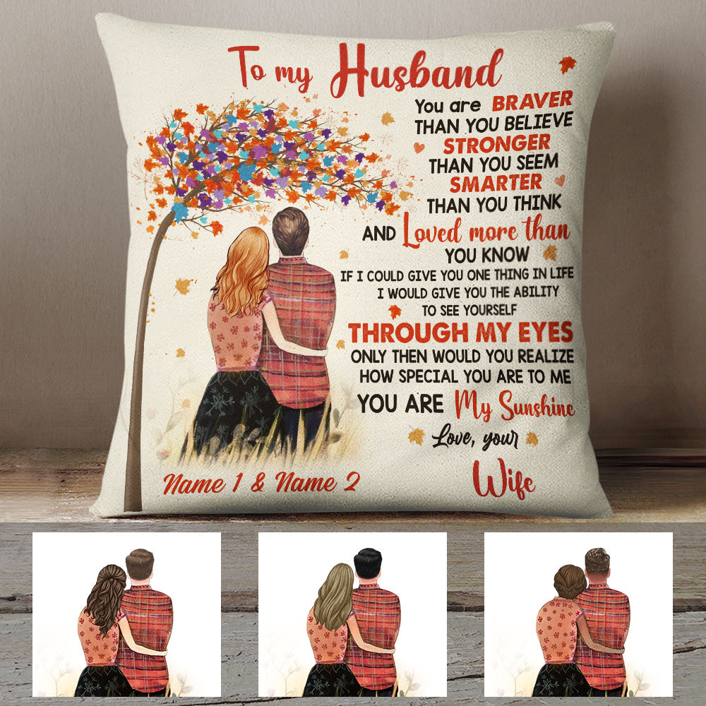 Personalized Love Tree Couple Pillow Mr22 65O60 (Insert Included)