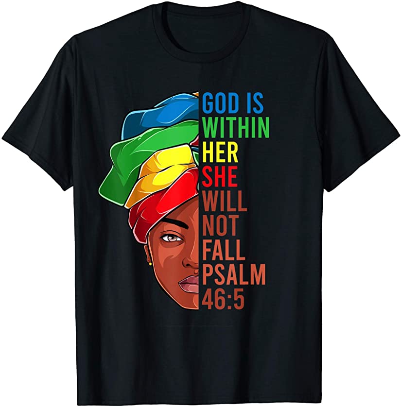 African American Apparel, Jesus Christian Black Women T-Shirt