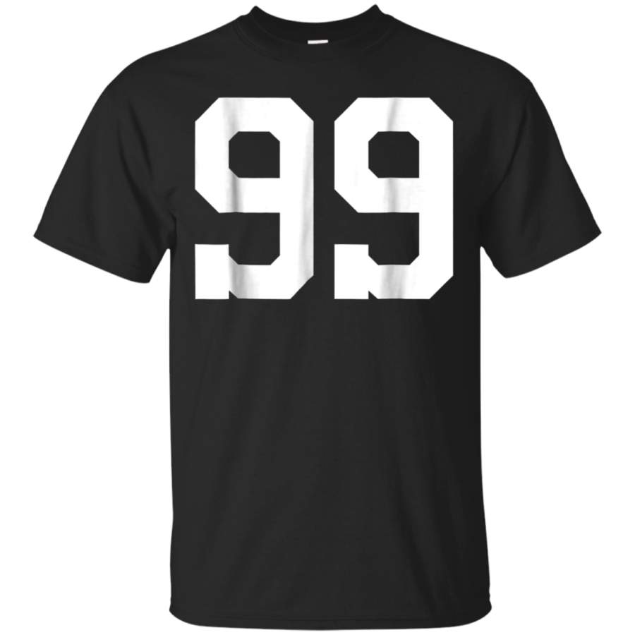 AGR 99 Sports Jersey Number T-Shirt for Team Fan Player Coach