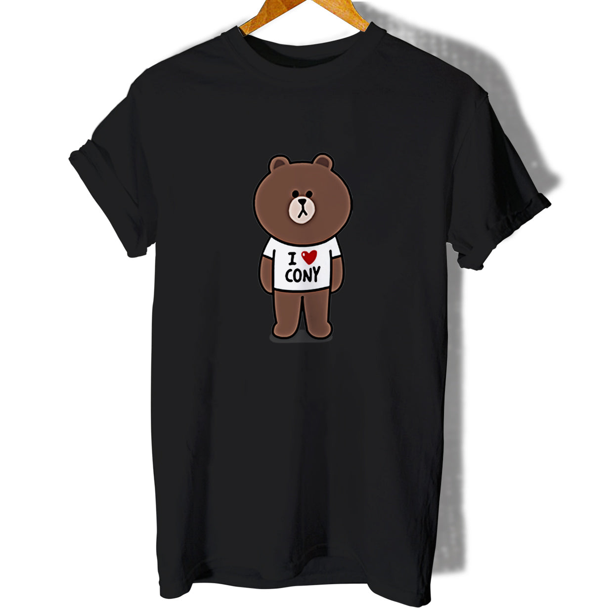 Bear And Bunny Line Character Couple Men Women T-Shirt