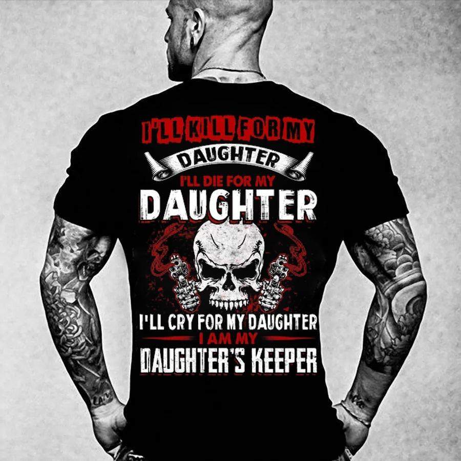 2019 New I Am My Daughter’S Keeper Dad T Shirt Father Cool Shirt