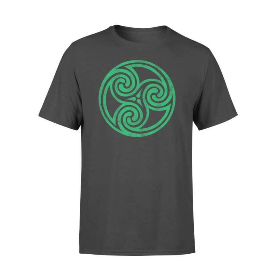 Ireland Green Celtic Knot Irish Vintage Spiral Newgrange – Standard T-shirt