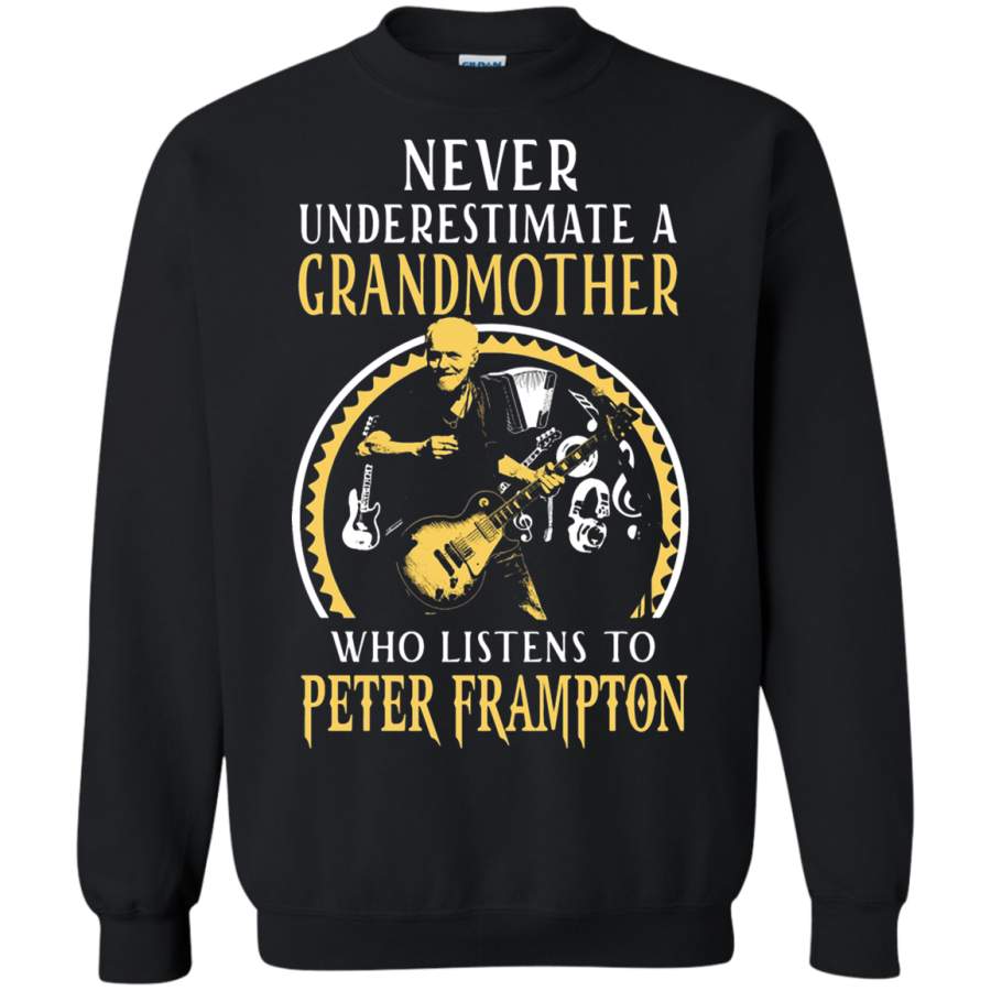 AGR Never Underestimate A Grandmother Who Listens To Peter Frampton Sweatshirt