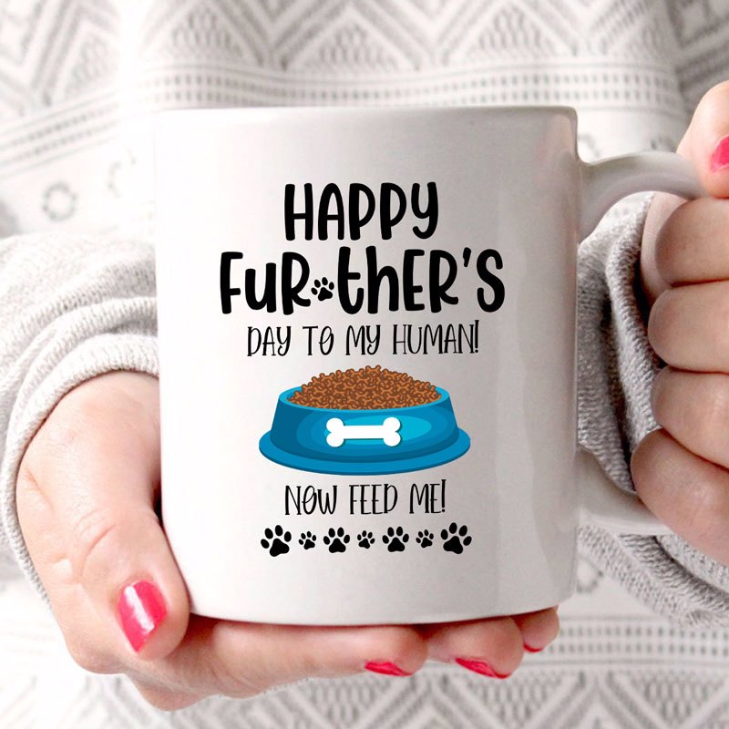 Happy Father‘S Day Dog Dad Cat Dad Now Feed Me Mug