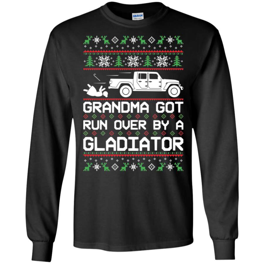 Jeep Gladiator Ugly Christmas Grandma Got Run Over T-Shirt