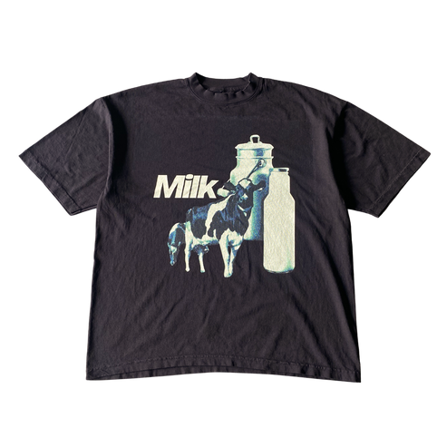 Cow Milk Tee Shirt Outfit  For Men  For Women