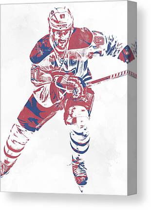 Max Pacioretty Montreal Canadiens Pixel Art 5 Joe Hamilton Canvas Print