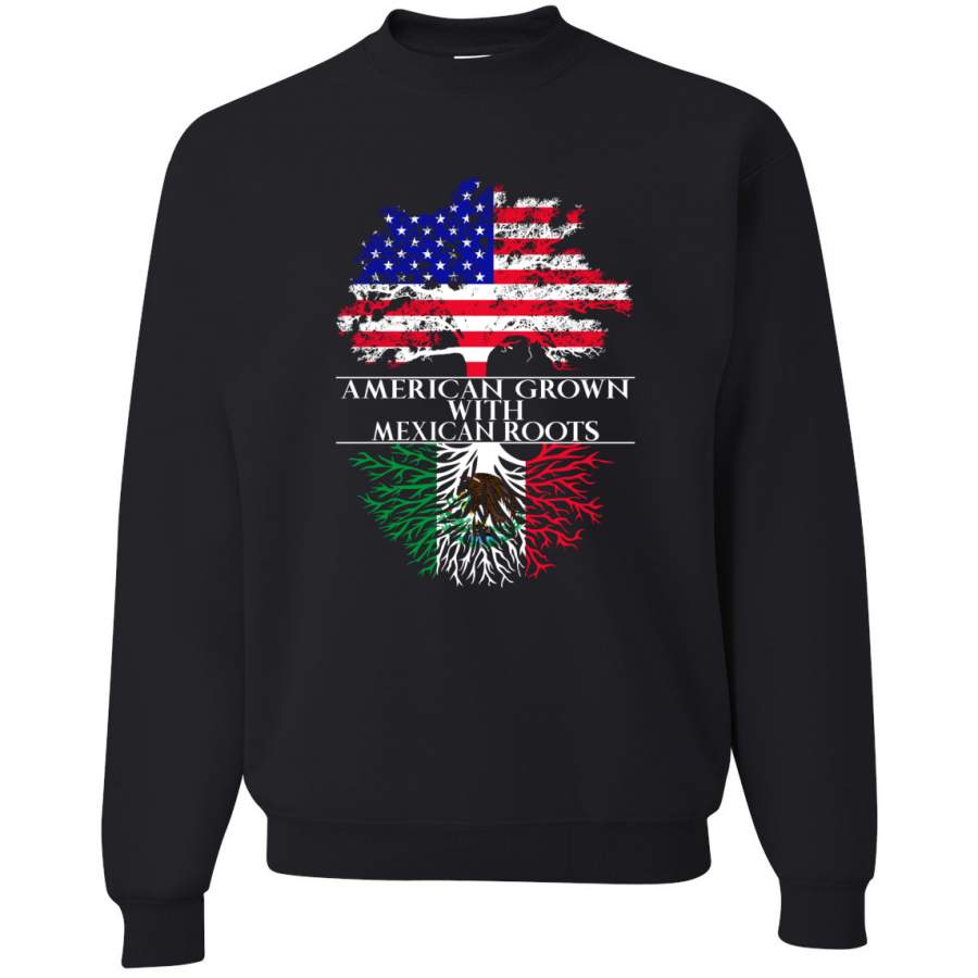 American Grown With Mexican Roots Americana / American Pride Crewneck Graphic Sweatshirt