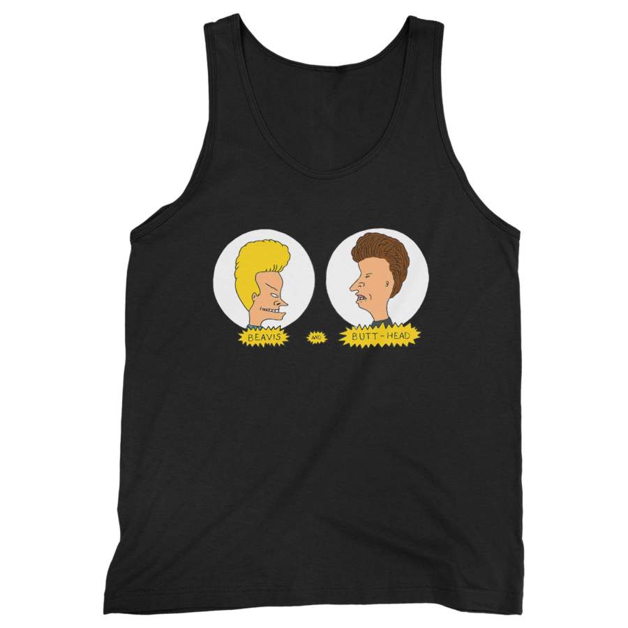 Beavis And Butthead Hair Skull Man’s Tank Top