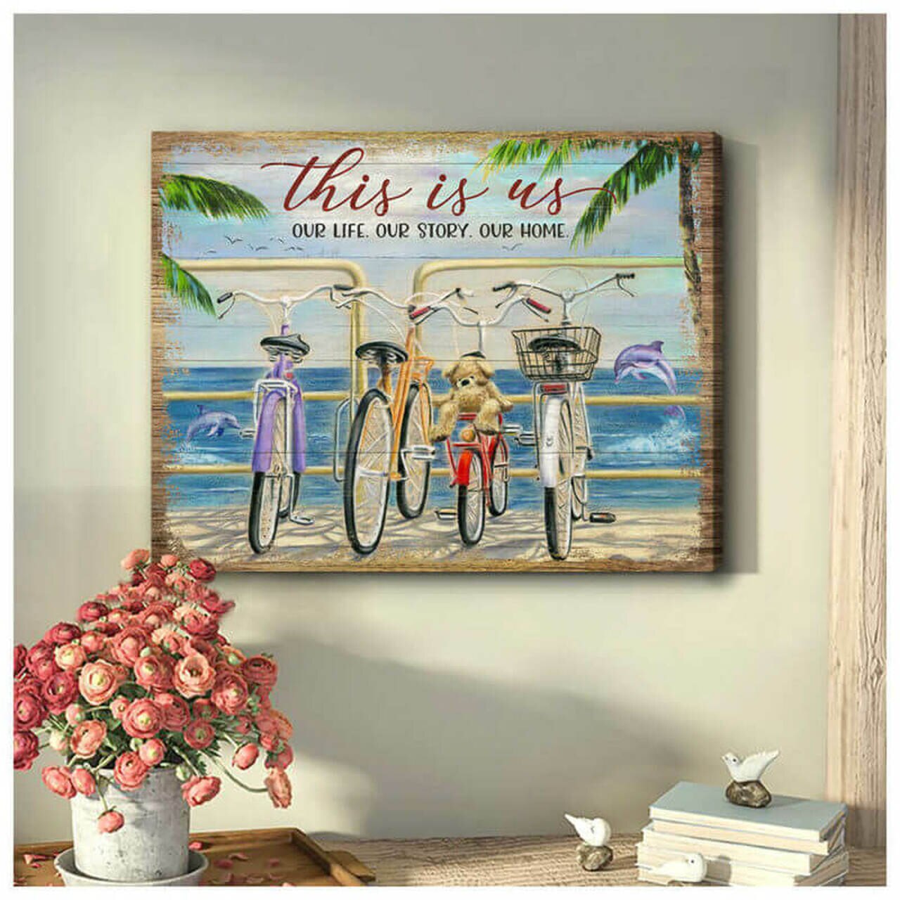 This Is Us Dolphin Canvas Wall Art Decor