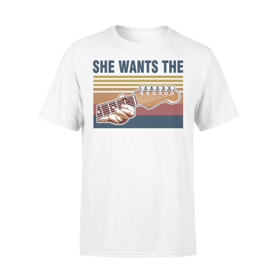 Guitar She Wants The D Vintage T-shirt