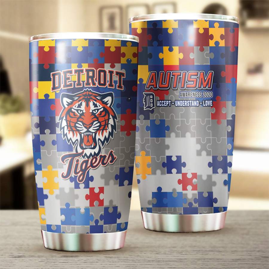 Detroit Tigers Stainless Steel Insulated Tumbler Cup, Detroit Tigers  Autism Father 039;S Day Gifts, Mother 039;S Day Giftweekly Outfits Brand