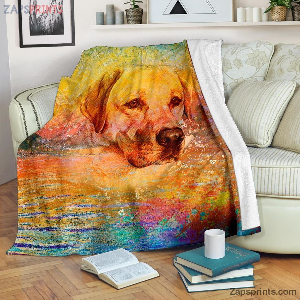 Labrador Blanket Throw  – Labrador Vi Blanket – Gift For Dogs Lover