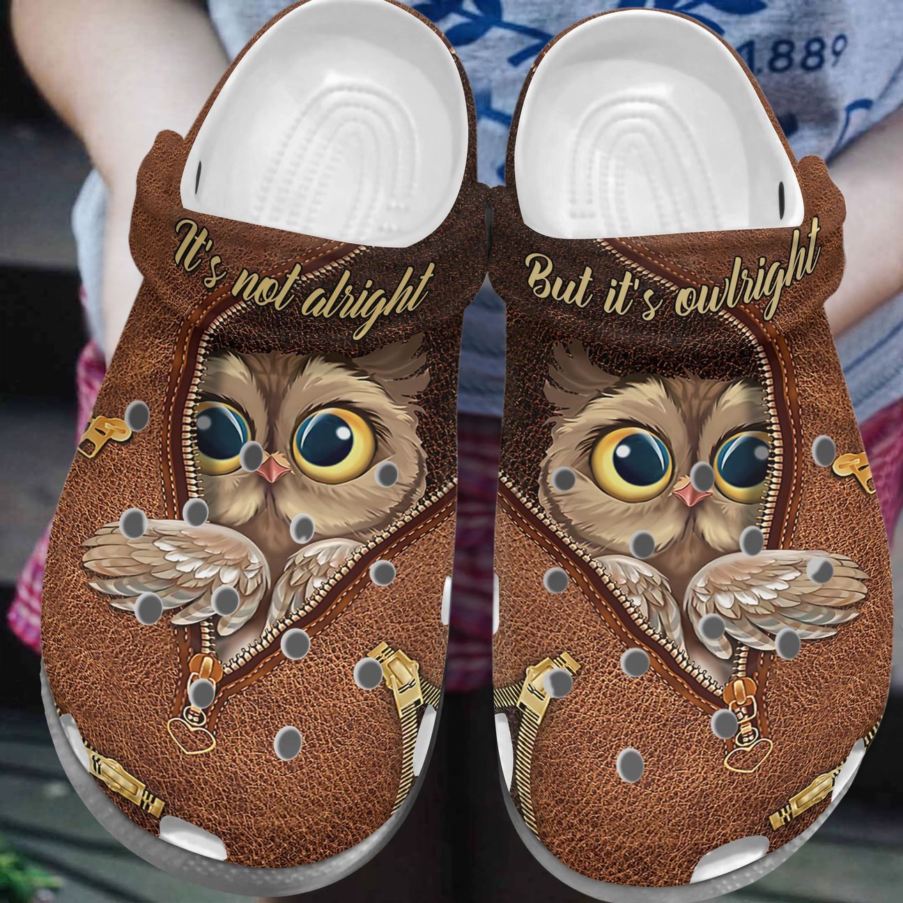 Owl Personalized Clog, Custom Name, Text, Color, Number Fashion Style For Women, Men, Kid, Print 3D Owlright