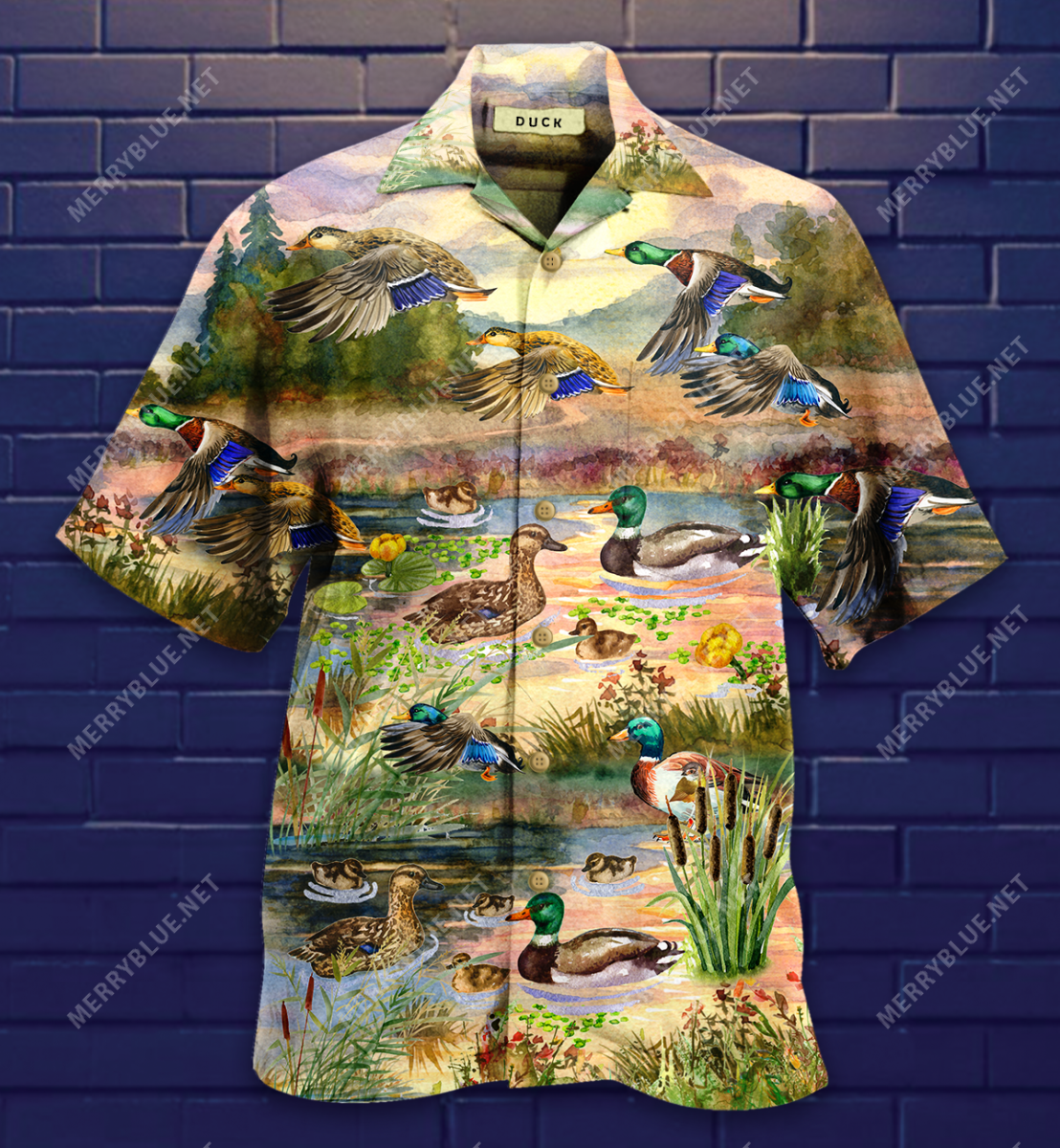 Duck In Beautiful Countryside Hawaii Shirt Ha72898