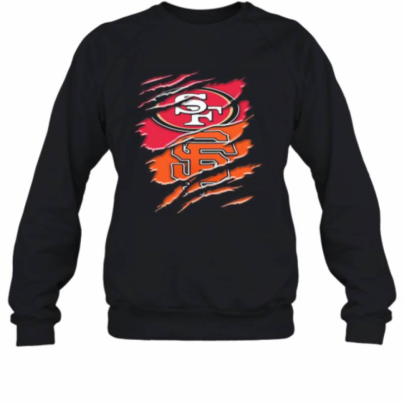 San Francisco 49Ers And San Francisco Giants Logo Sweatshirt