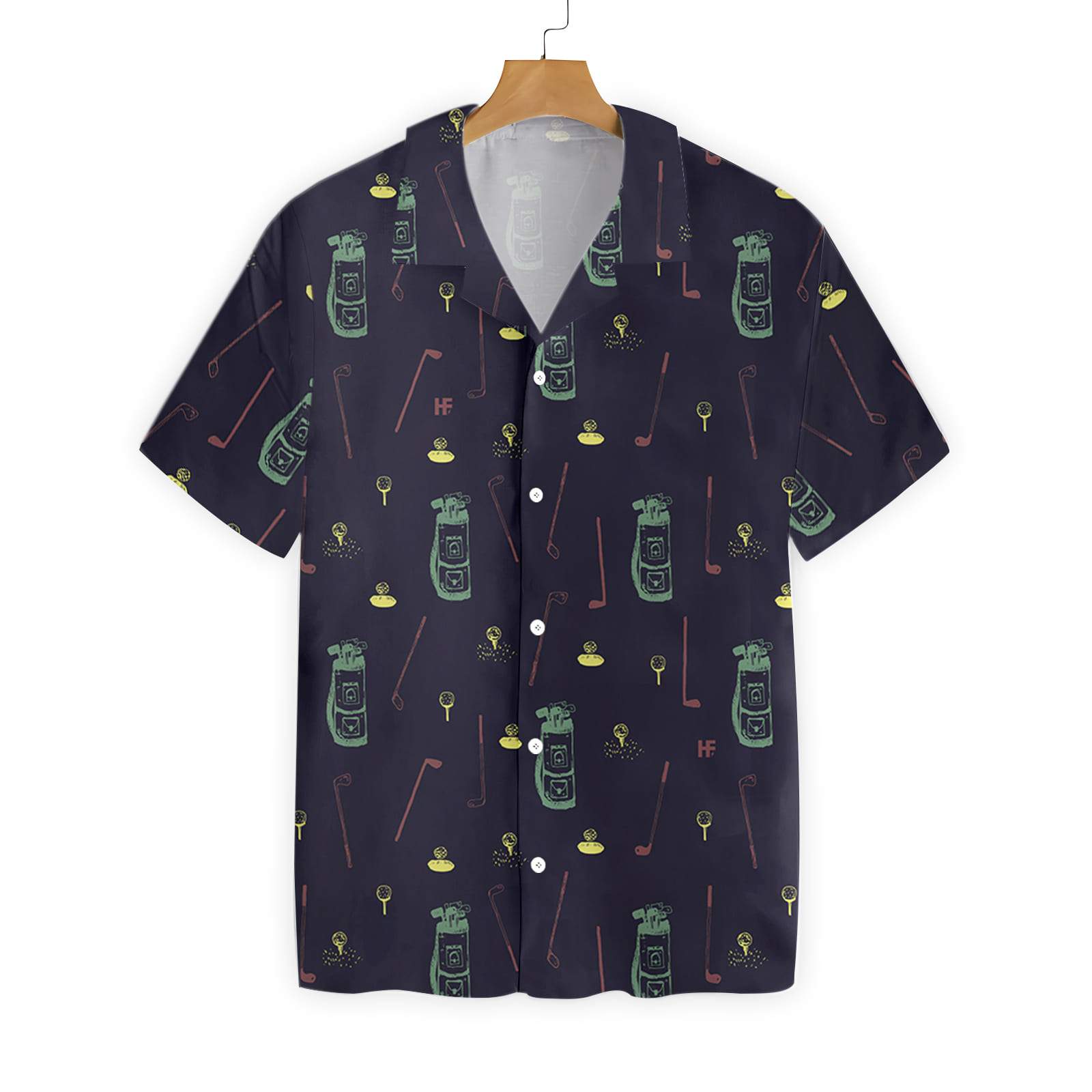 Hand Drawn Golf Seamless Pattern 1412 Hawaii Shirt Ha83989