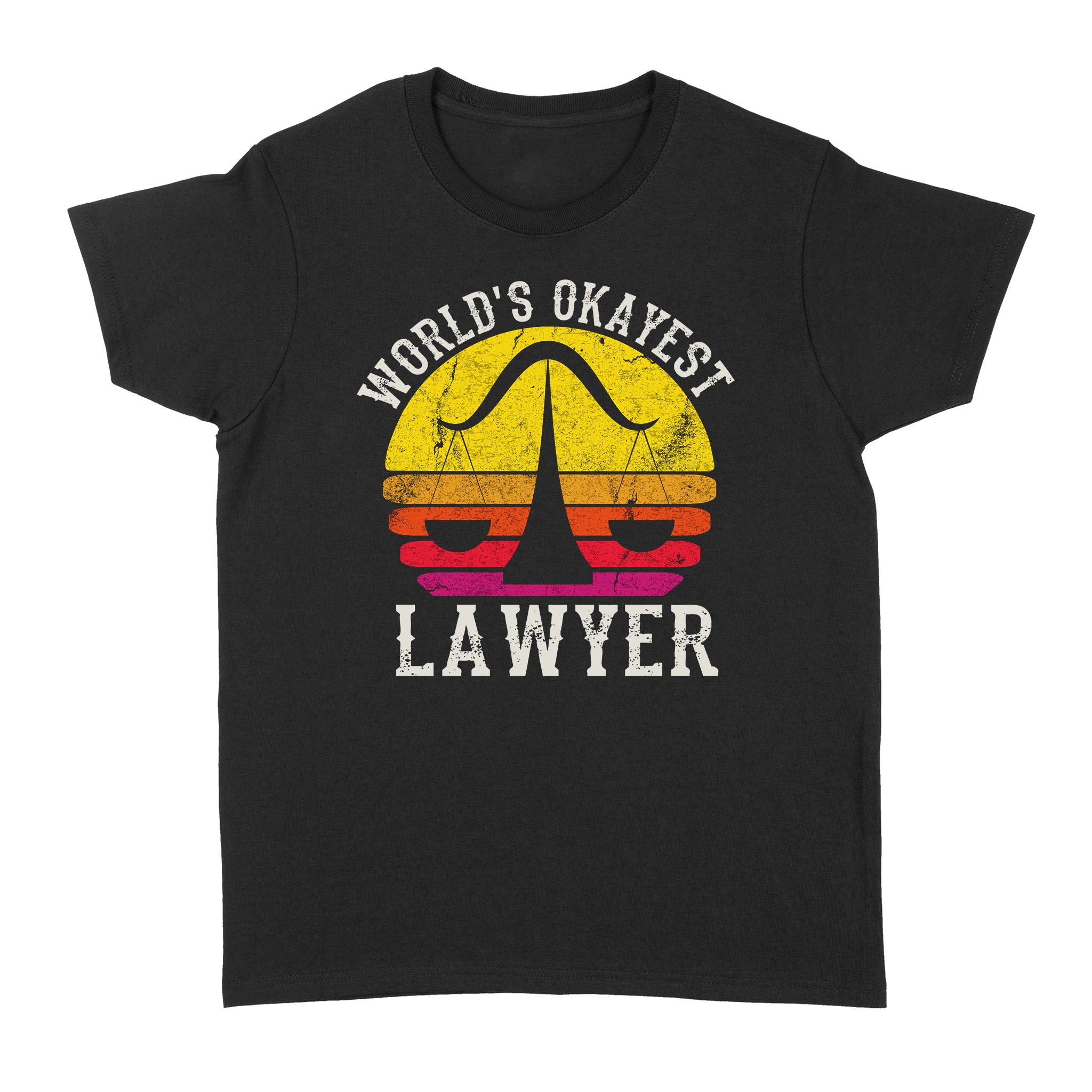 Vintage Retro World’s Okayest Lawyer Funny Balance – Standard Women’s T-shirt