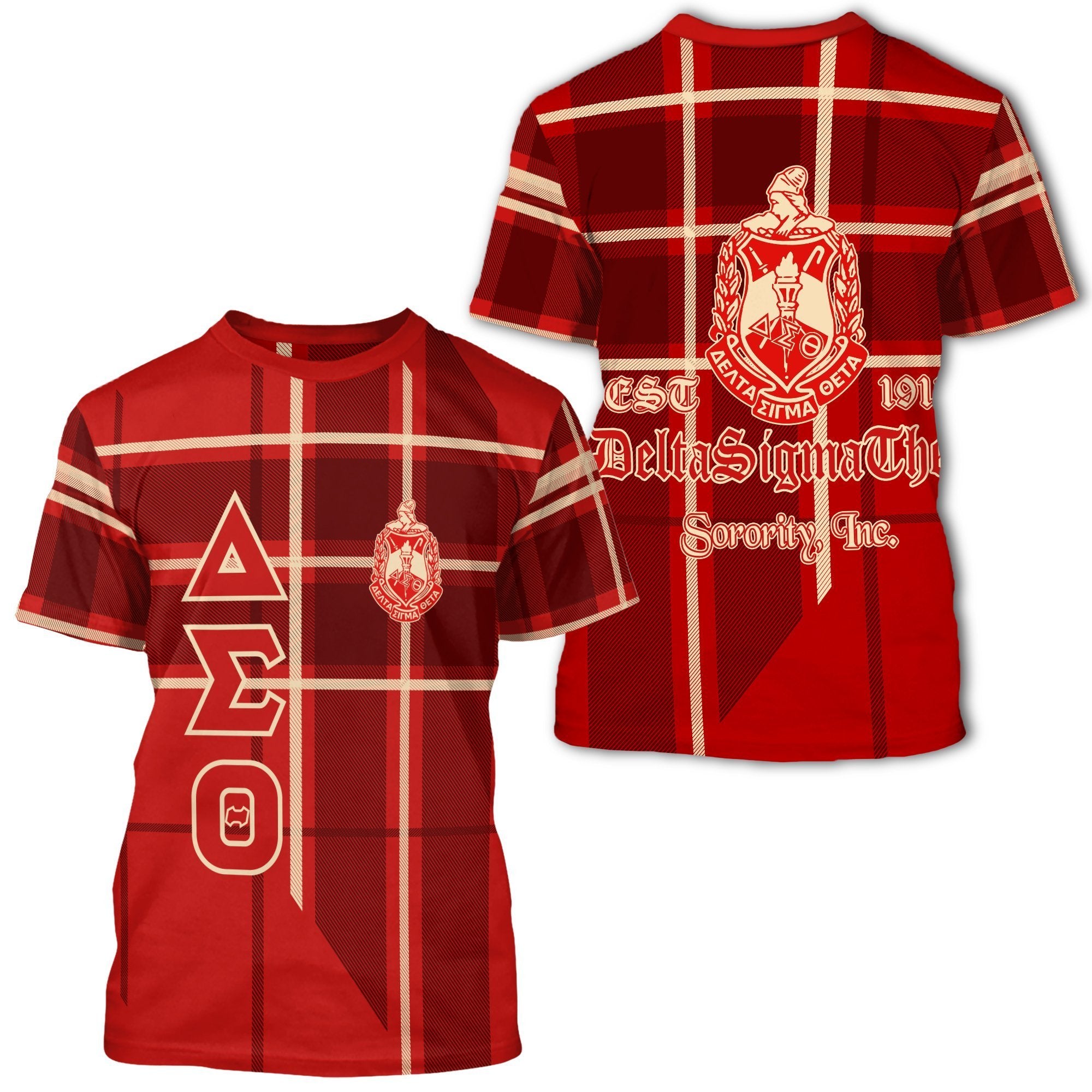 Greek Life T-Shirt – Delta Sigma Theta Burberr Style T-Shirt J5N