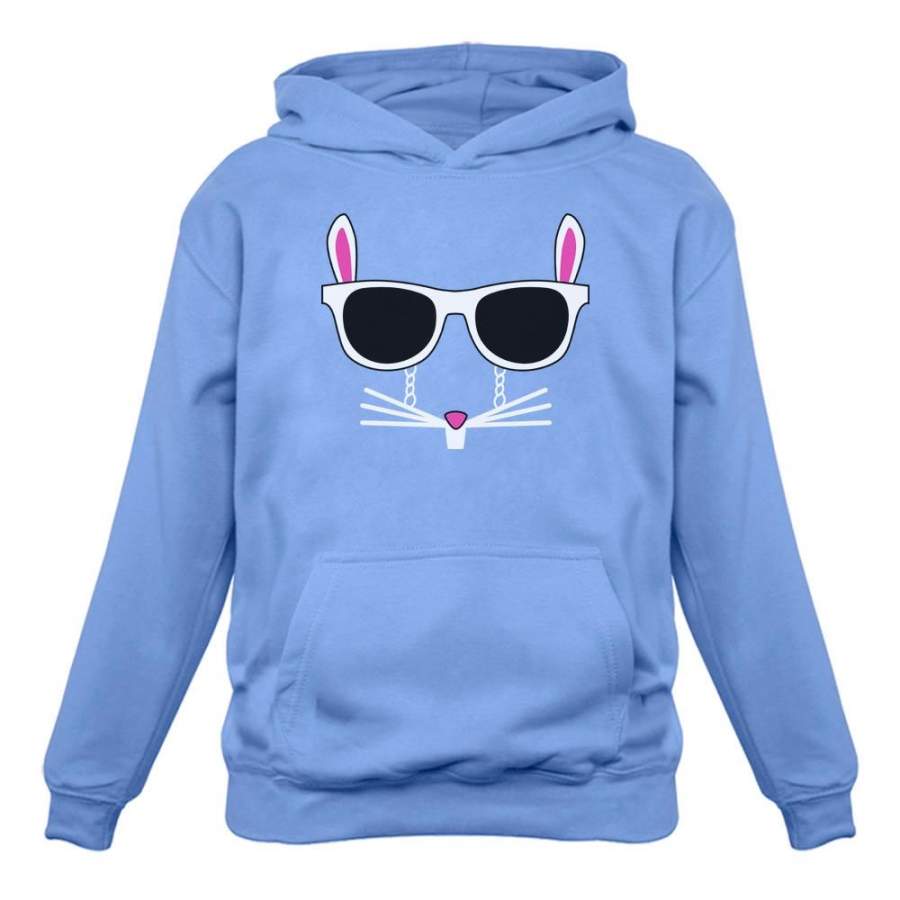 Easter Bunny – Cool Glasses Rabbit Face Hoodie