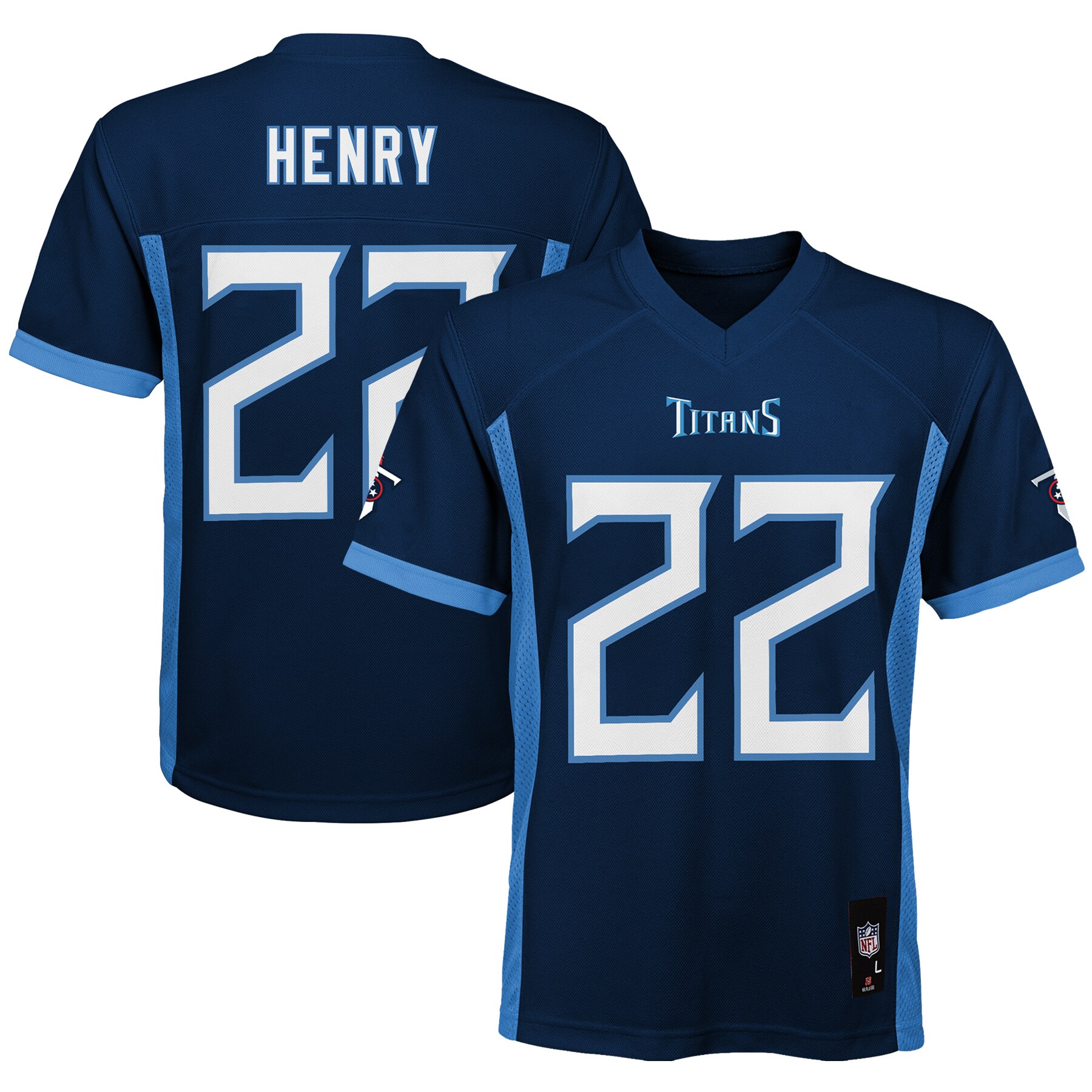 Youth Tennessee Titans Derrick Henry Navy Player Jersey