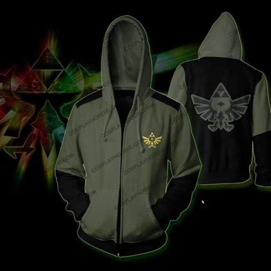 The Legend of Zelda Hoodies – The Legend of Zelda Zip Up Hoodie Jacket