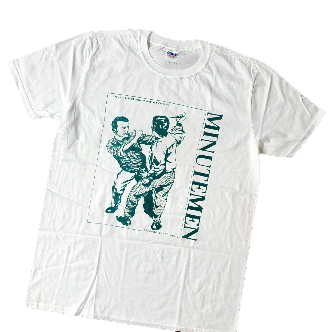 Reprint 80S 1987 Minutemen Tour Cotton White T-Shirt