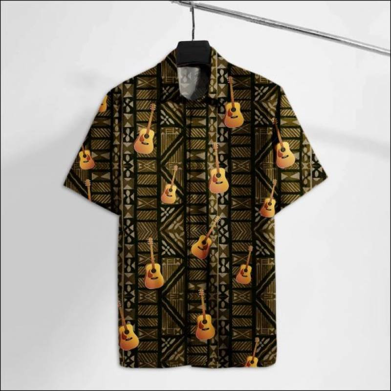 Acoustic guitar hawaiian shirt – dnstyles