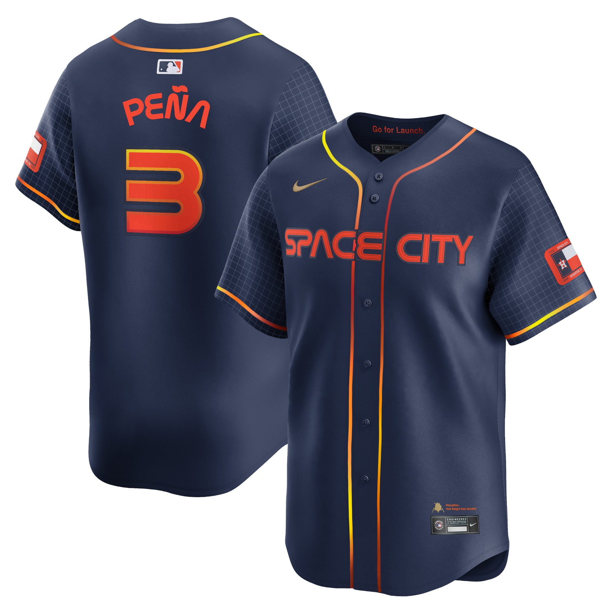 Jeremy Peña Houston Astros City Connect Limited Player Jersey – Navy