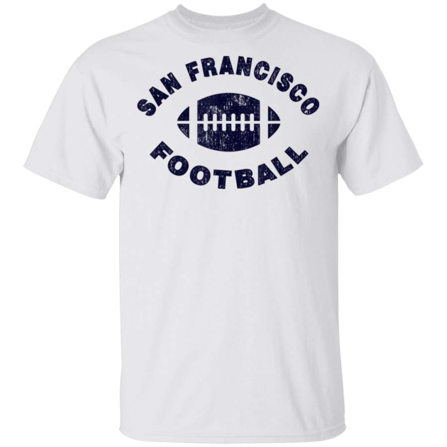 San Francisco Vintage Distressed Football Sports Design TShirt