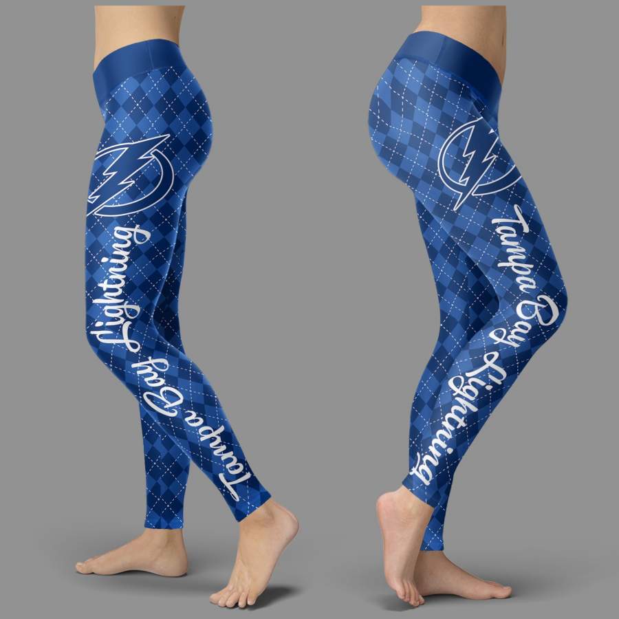 Cosy Seamless Border Wonderful Tampa Bay Lightning Leggings