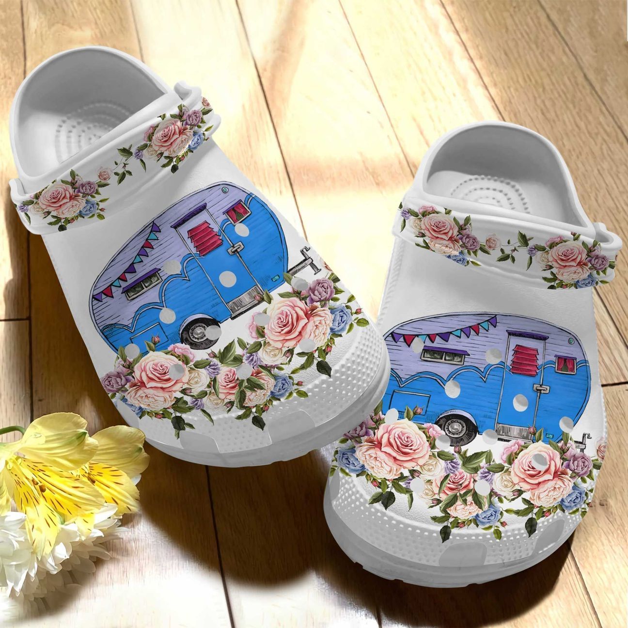 Camping Personalized Clog, Custom Name, Text Go Camping, Fashion Style For Women, Men, Kid, Print 3D