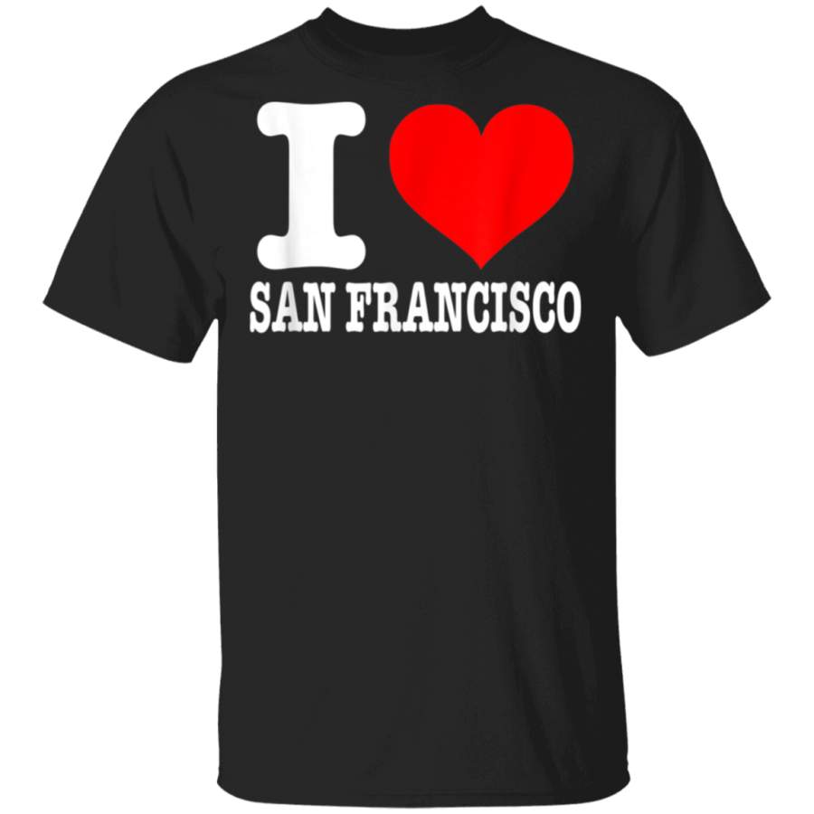 I Love San Francisco TShirt  I Heart San Francisco Shirt