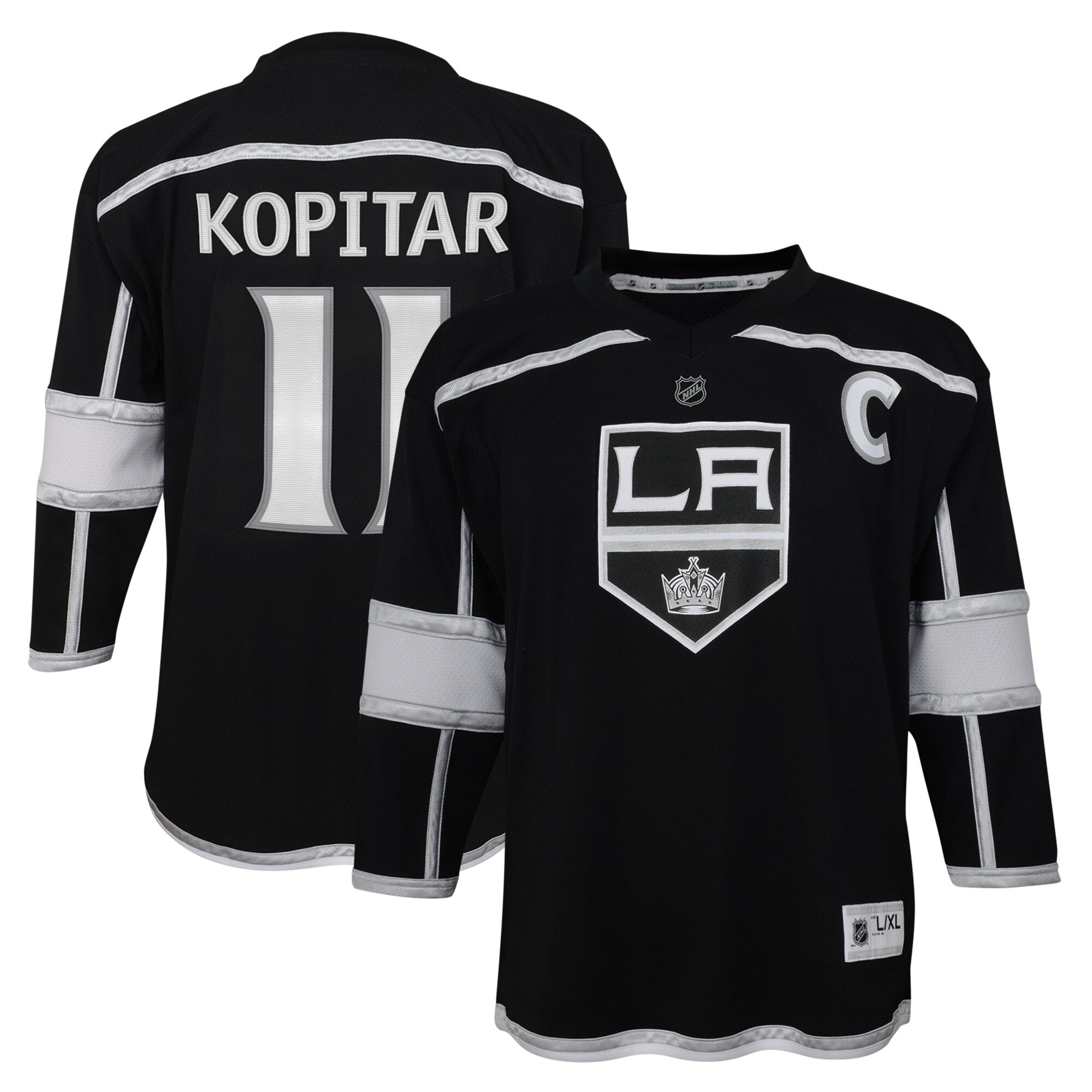 Youth Los Angeles Kings Anze Kopitar Black Home Premierâ Player Jersey