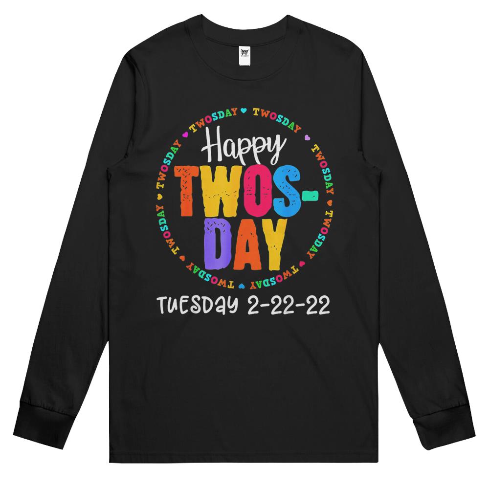 Happy Twos Day Long Sleeve T Shirts