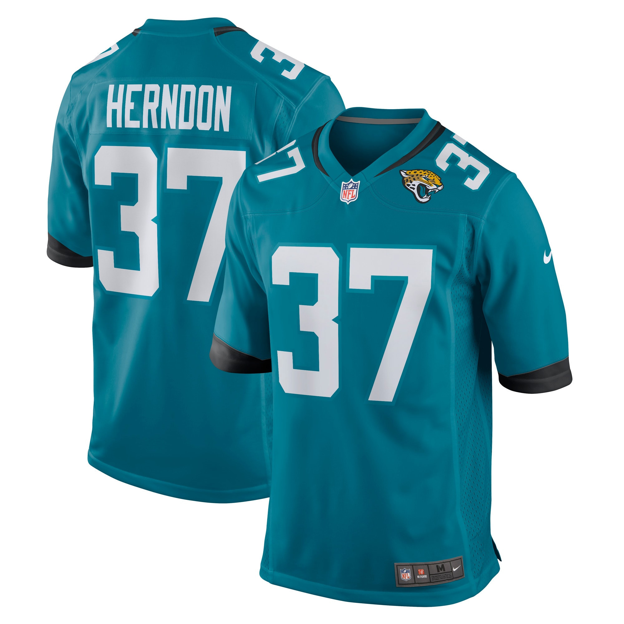 Tre Herndon Jacksonville Jaguars Game Jersey Teal NFL