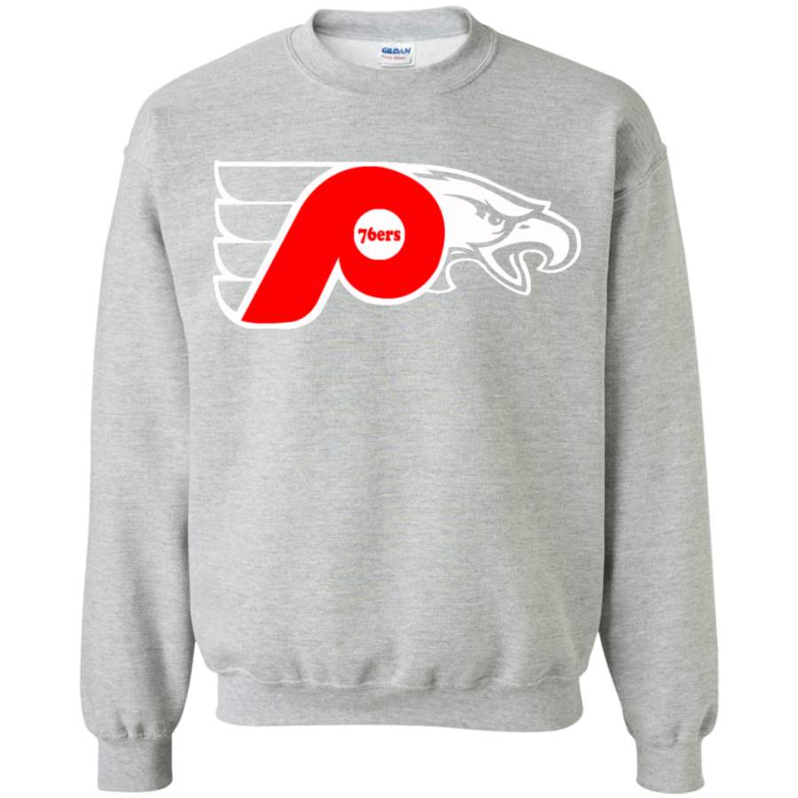 76ers Phillies Flyers Eagles Crewneck Pullover Sweatshirt T-Shirt