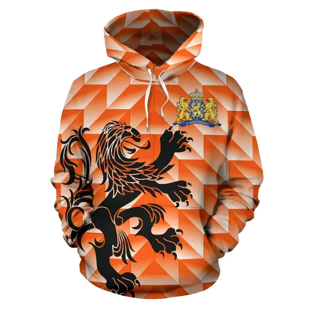 The Netherlands Lion Hoodie Holland Retro Rlt7