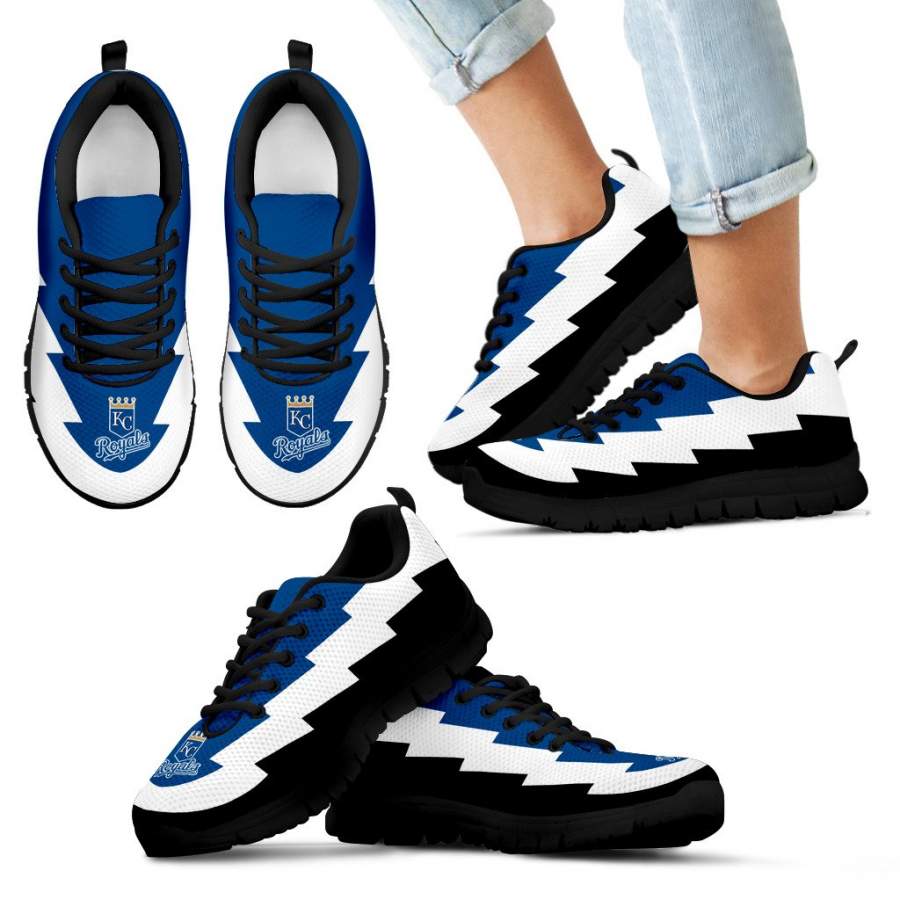 Gorgeous Kansas City Royals Sneakers Jagged Saws Creative Draw